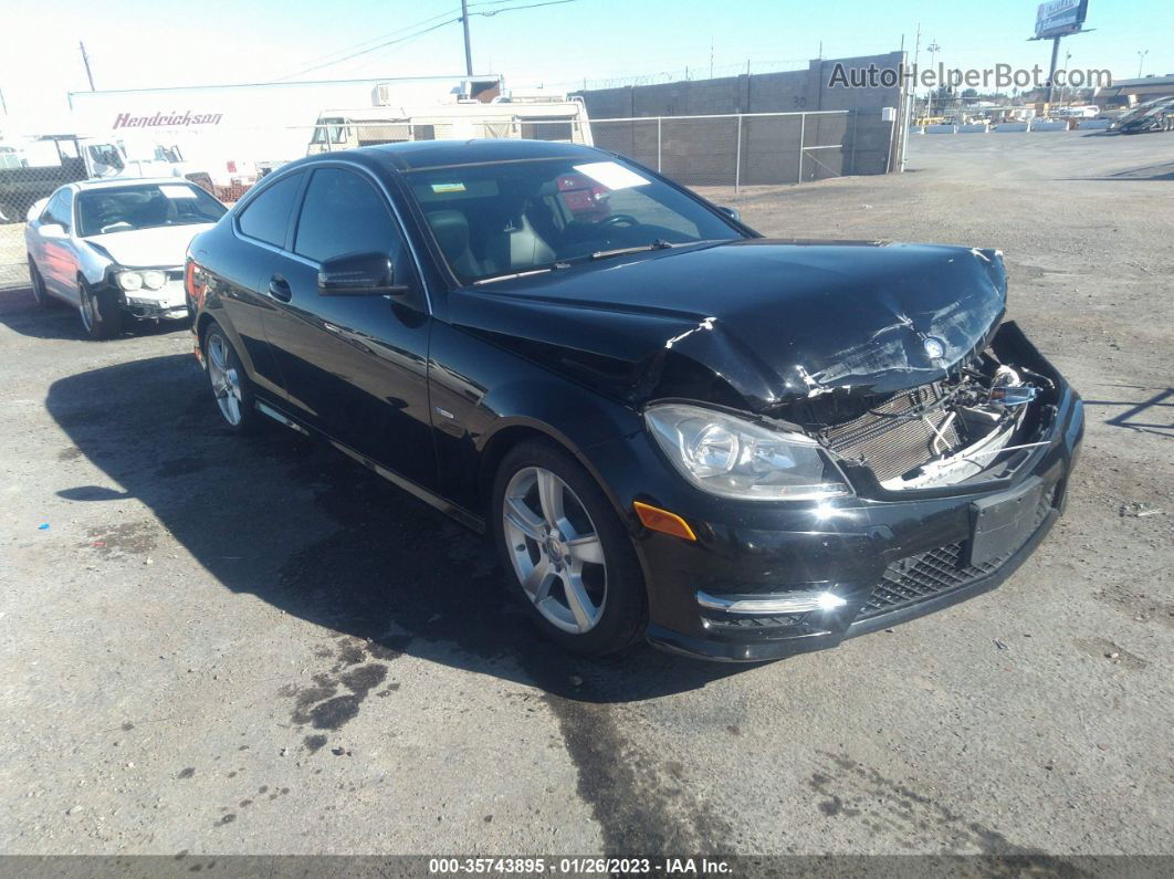 2012 Mercedes-benz C 250 Black vin: WDDGJ4HB7CF829521