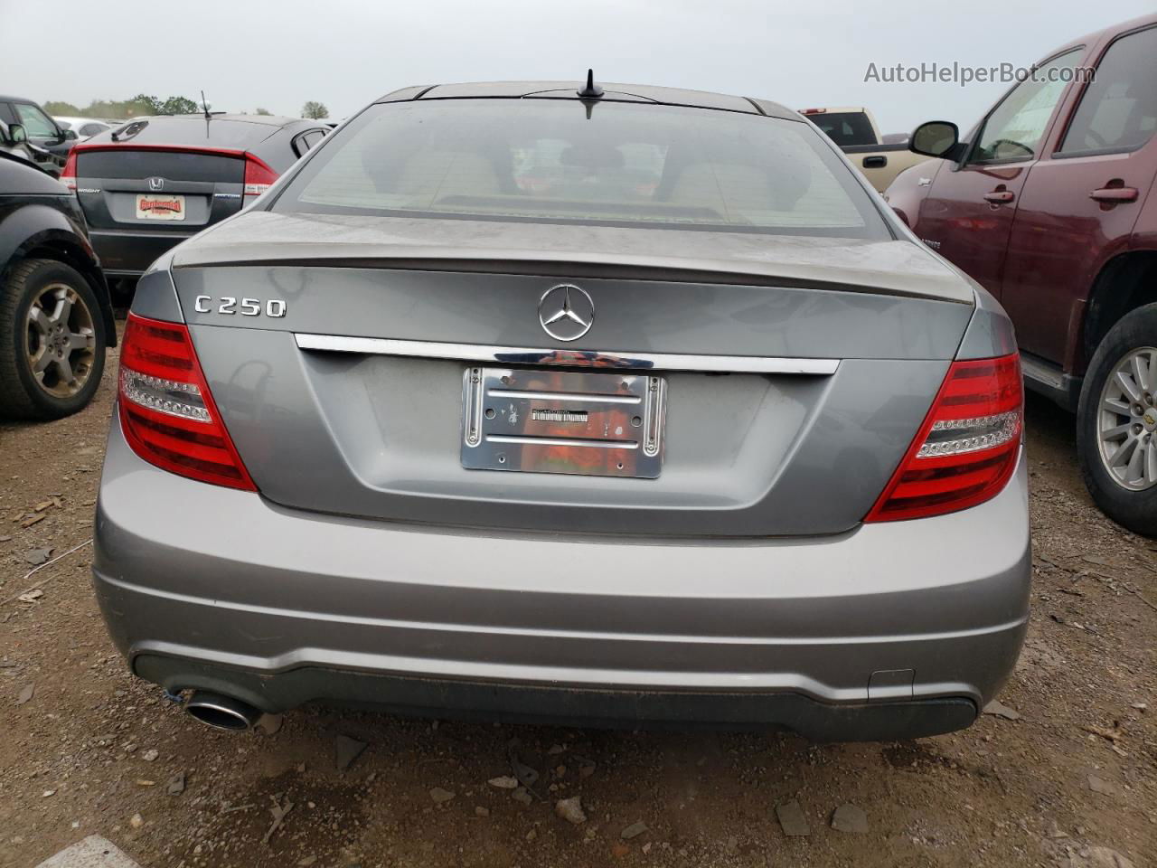 2012 Mercedes-benz C 250 Gray vin: WDDGJ4HB7CF886656