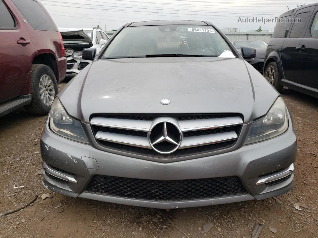 2012 Mercedes-benz C 250 Gray vin: WDDGJ4HB7CF886656