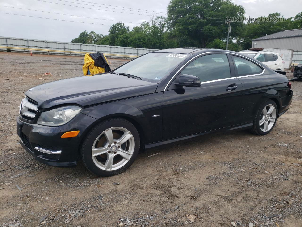 2012 Mercedes-benz C 250 Black vin: WDDGJ4HB7CF919638