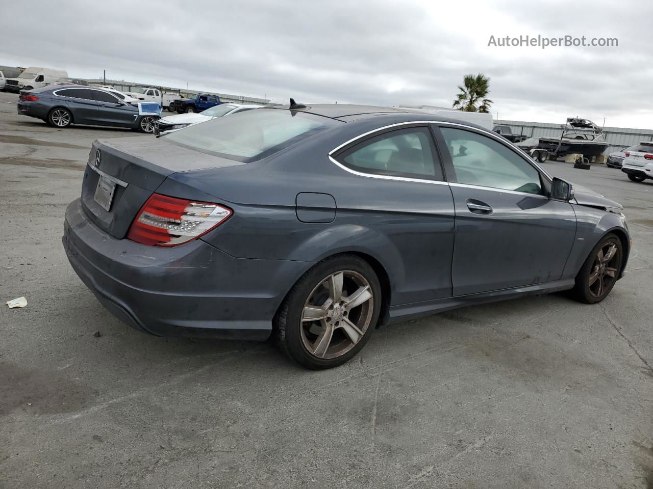 2012 Mercedes-benz C 250 Gray vin: WDDGJ4HB9CF798451