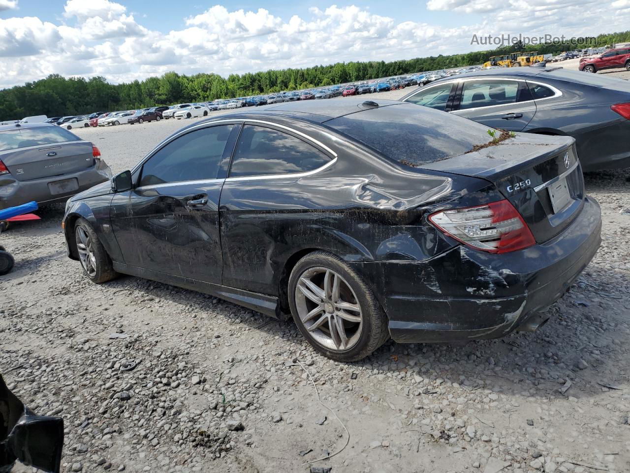 2012 Mercedes-benz C 250 Черный vin: WDDGJ4HB9CF922363