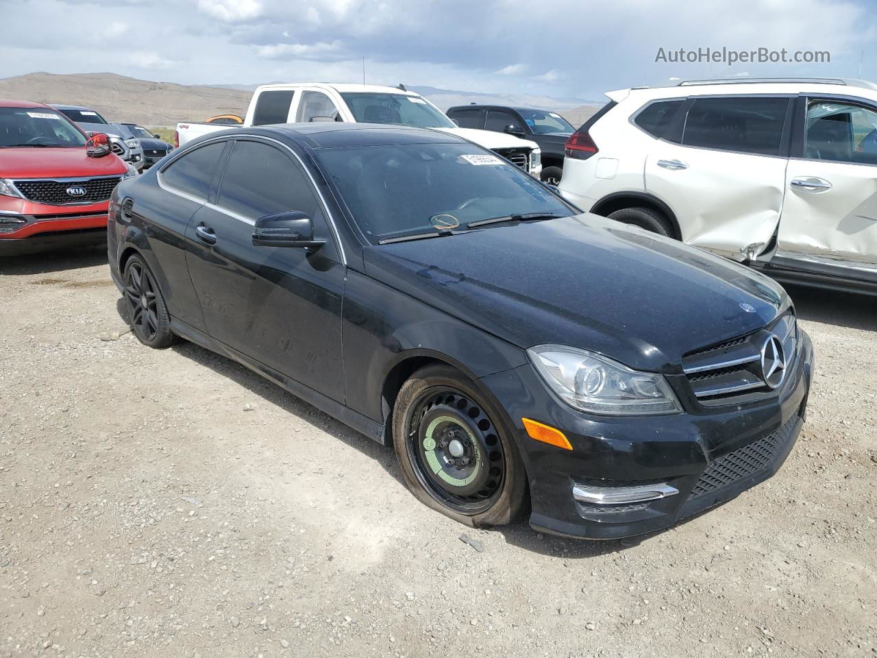 2015 Mercedes-benz C 350 Black vin: WDDGJ5HB0FG437985