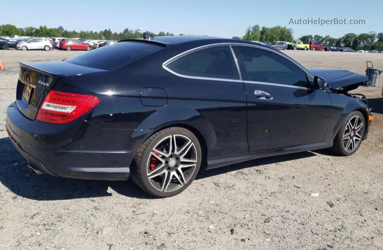 2015 Mercedes-benz C 350 4matic Black vin: WDDGJ8JB0FG437495