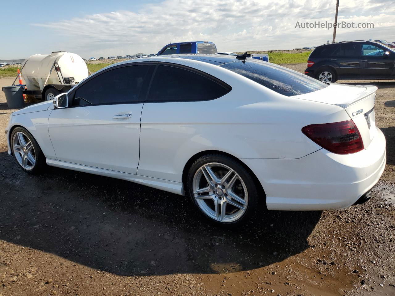 2015 Mercedes-benz C 350 4matic White vin: WDDGJ8JB1FG368218