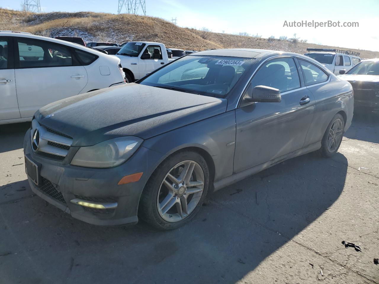 2012 Mercedes-benz C 350 4matic Черный vin: WDDGJ8JBXCF894266