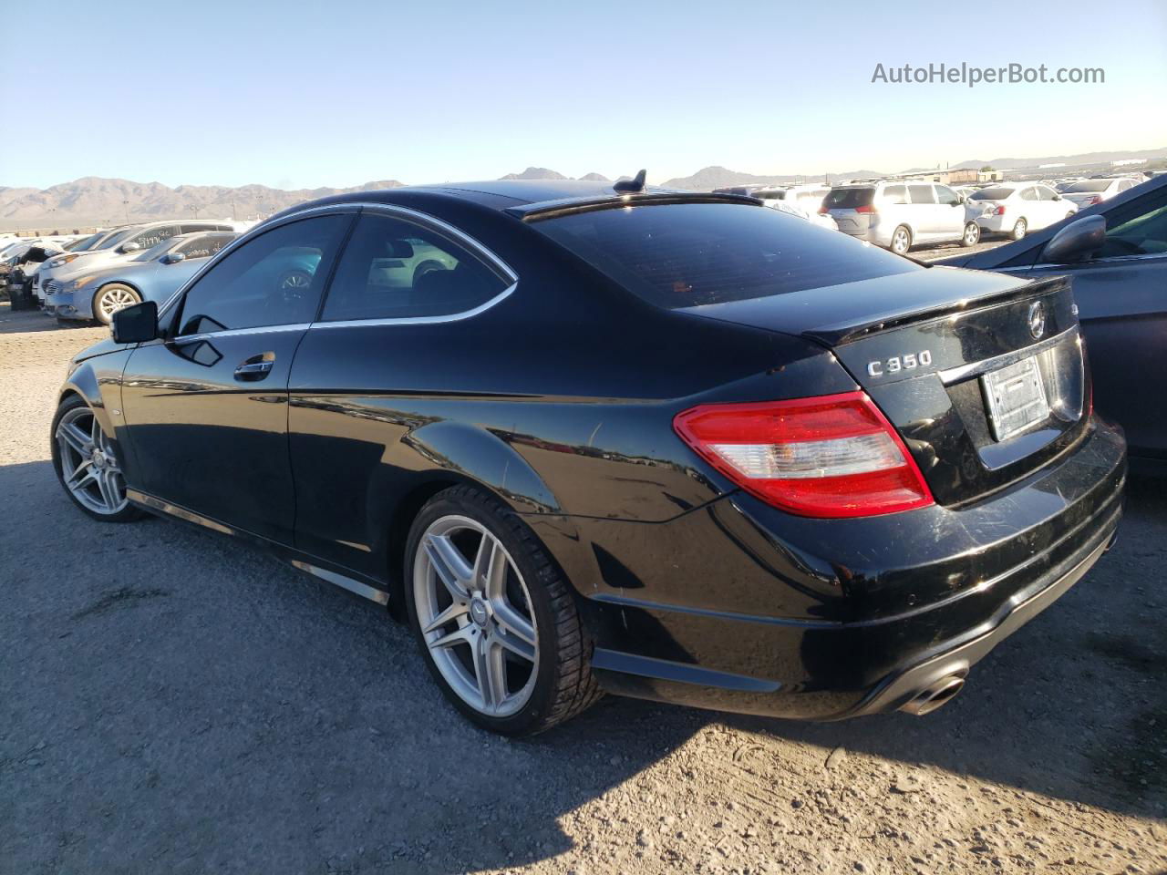 2012 Mercedes-benz C 350 4matic Black vin: WDDGJ8JBXCF901877