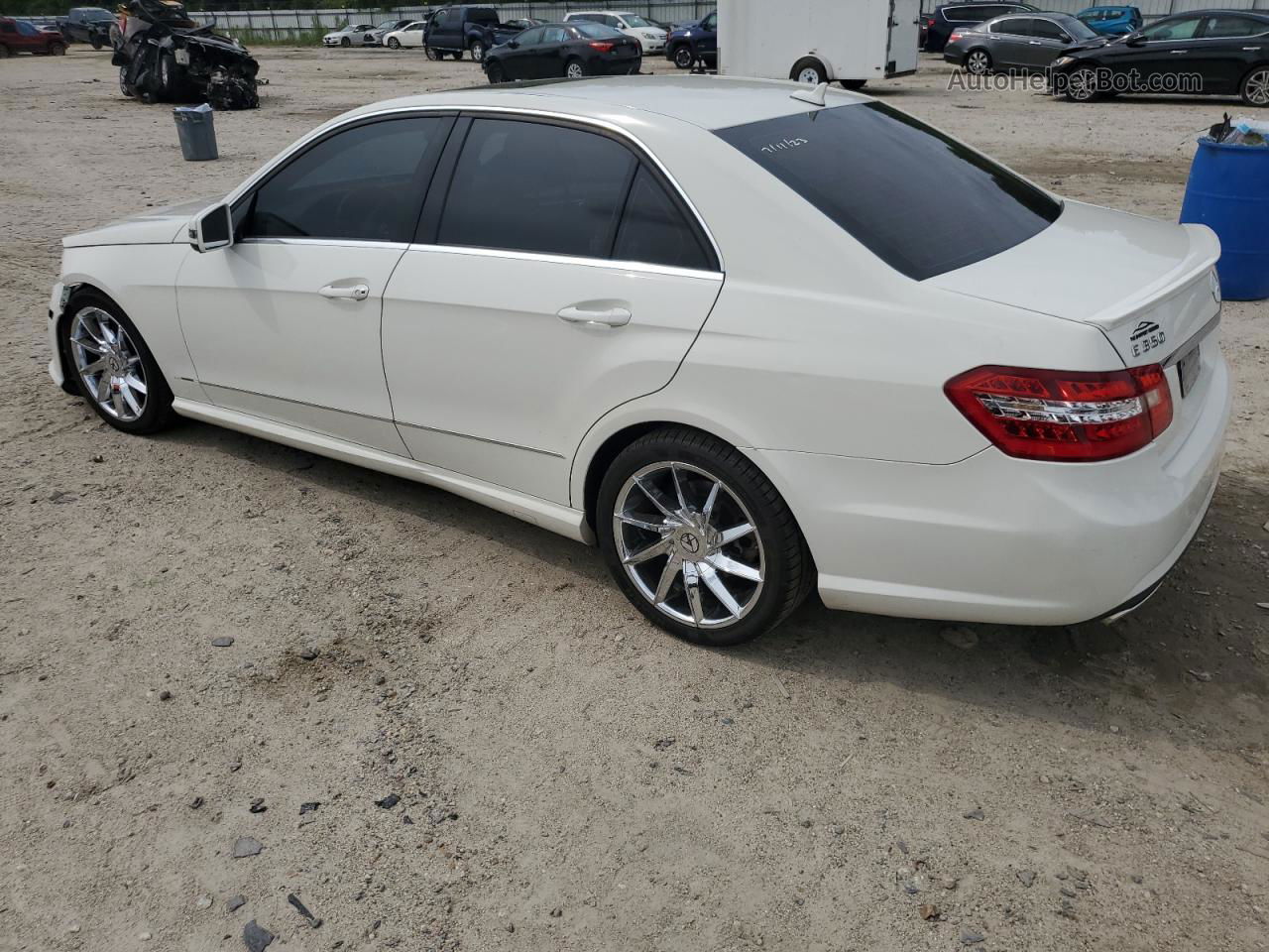 2010 Mercedes-benz E 350 White vin: WDDHF5GB1AA216155