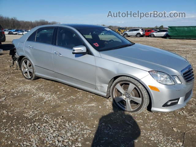 2010 Mercedes-benz E 350 Silver vin: WDDHF5GB1AA251973