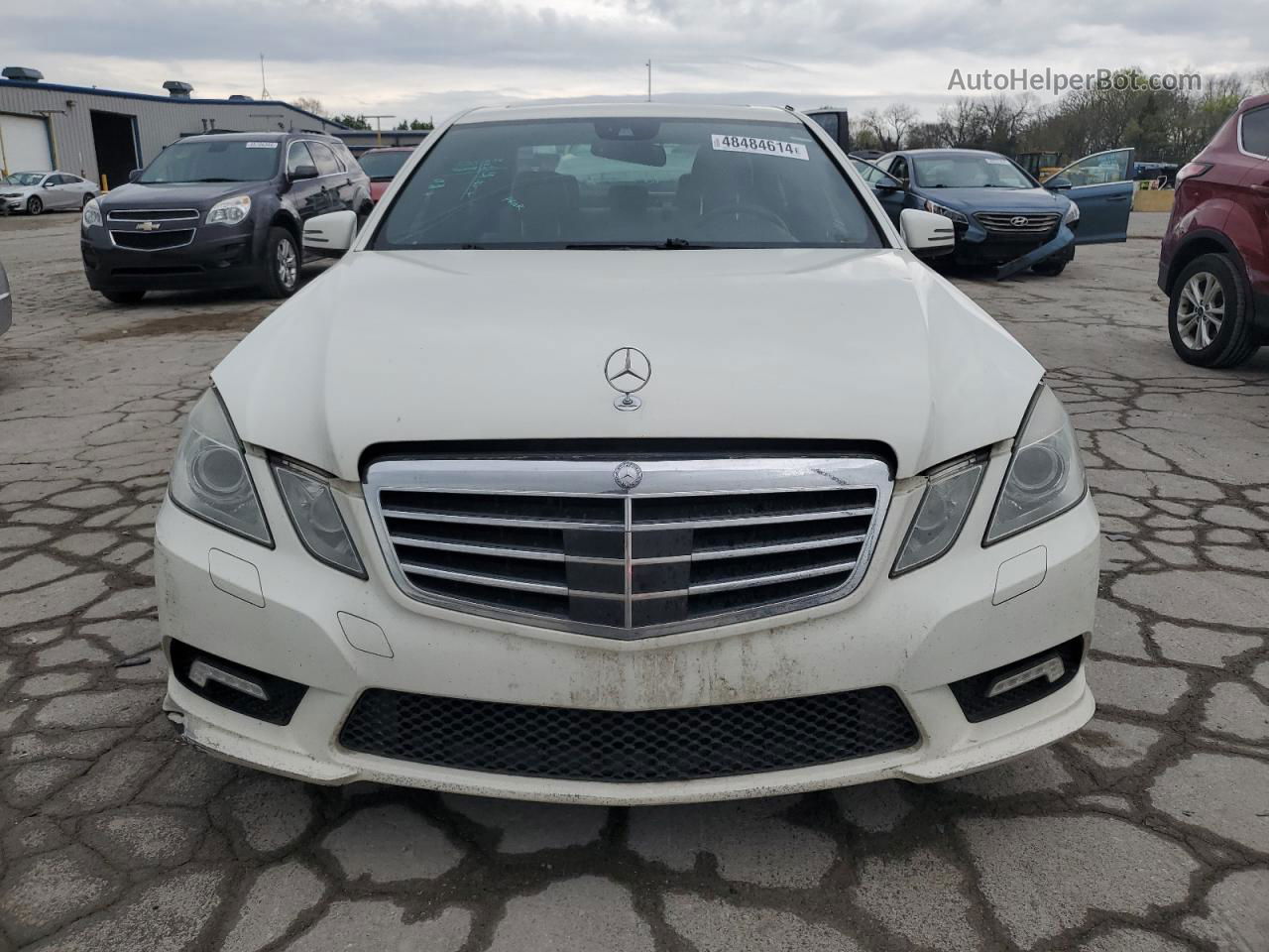 2010 Mercedes-benz E 350 White vin: WDDHF5GB2AA081980