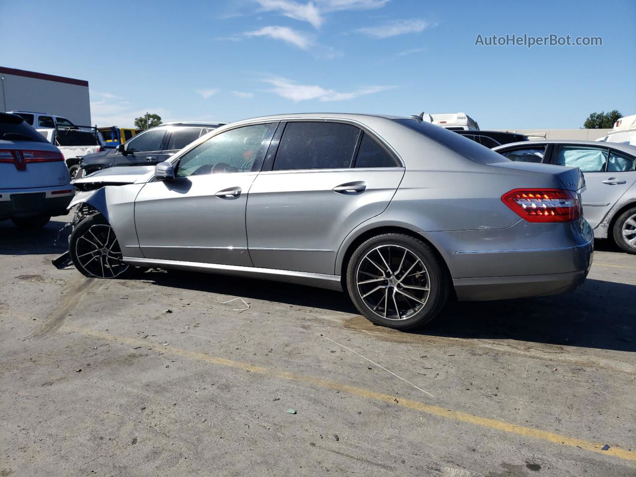 2010 Mercedes-benz E 350 Silver vin: WDDHF5GB3AA209269