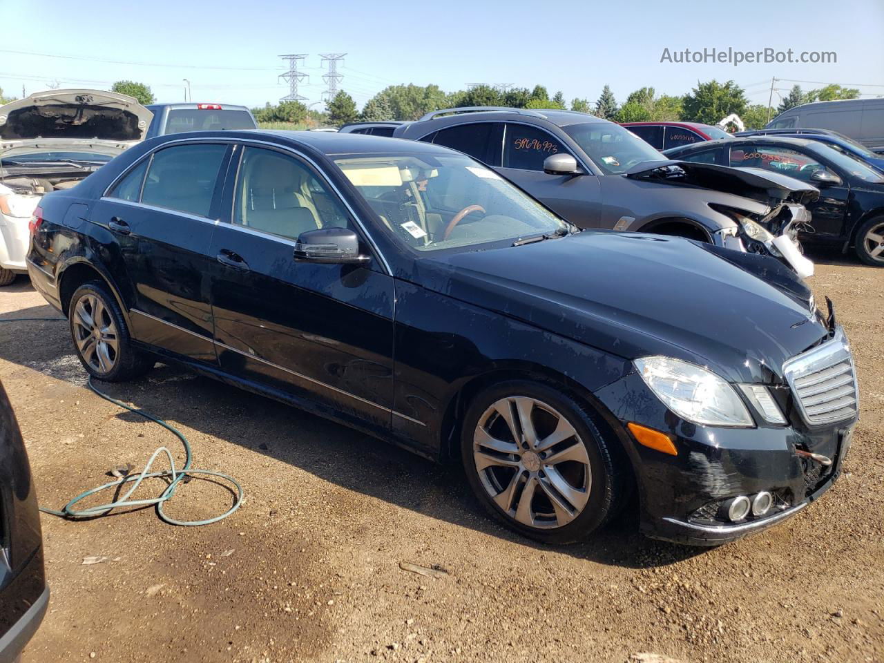 2010 Mercedes-benz E 350 Black vin: WDDHF5GB4AA034661