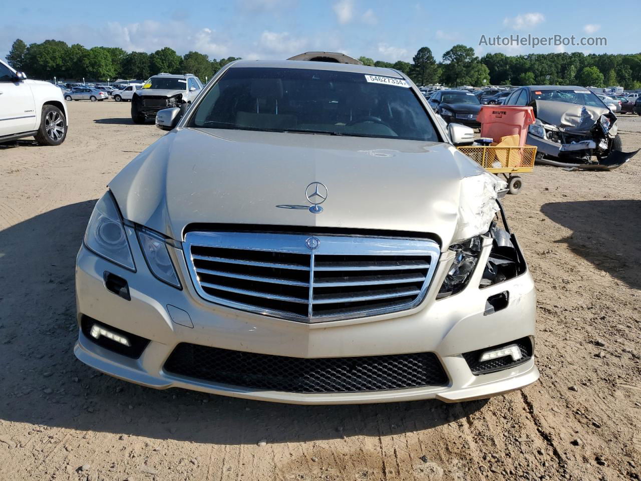 2010 Mercedes-benz E 350 Золотой vin: WDDHF5GB4AA094374