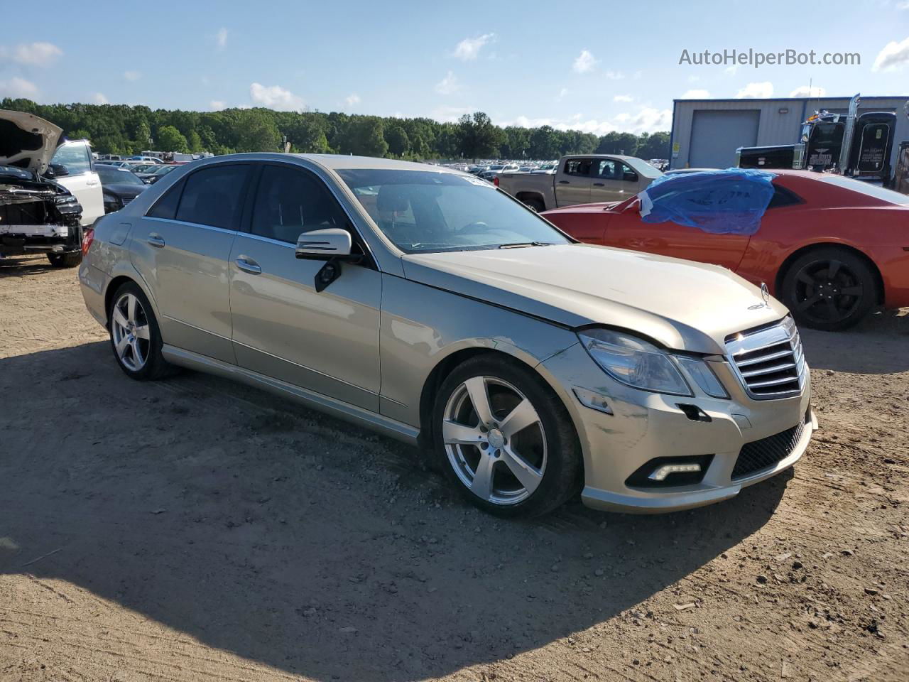 2010 Mercedes-benz E 350 Золотой vin: WDDHF5GB4AA094374