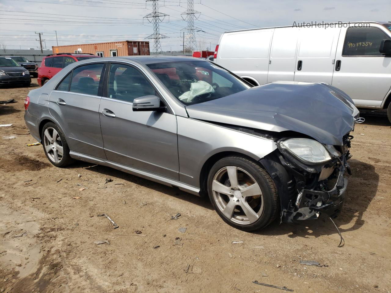 2010 Mercedes-benz E 350 Gray vin: WDDHF5GB4AA097551