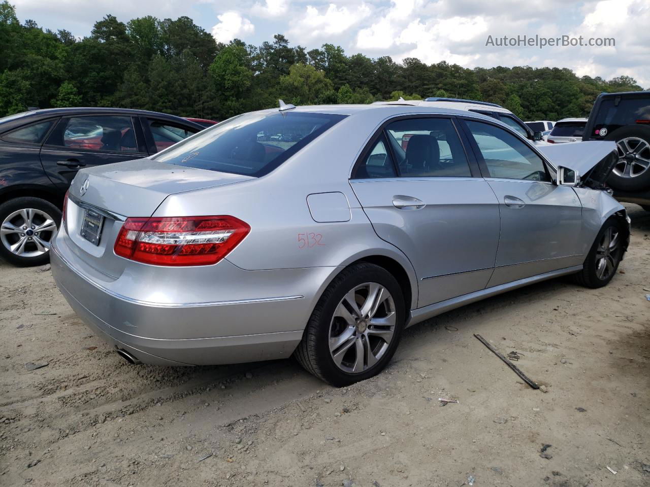 2010 Mercedes-benz E 350 Silver vin: WDDHF5GB6AA043152