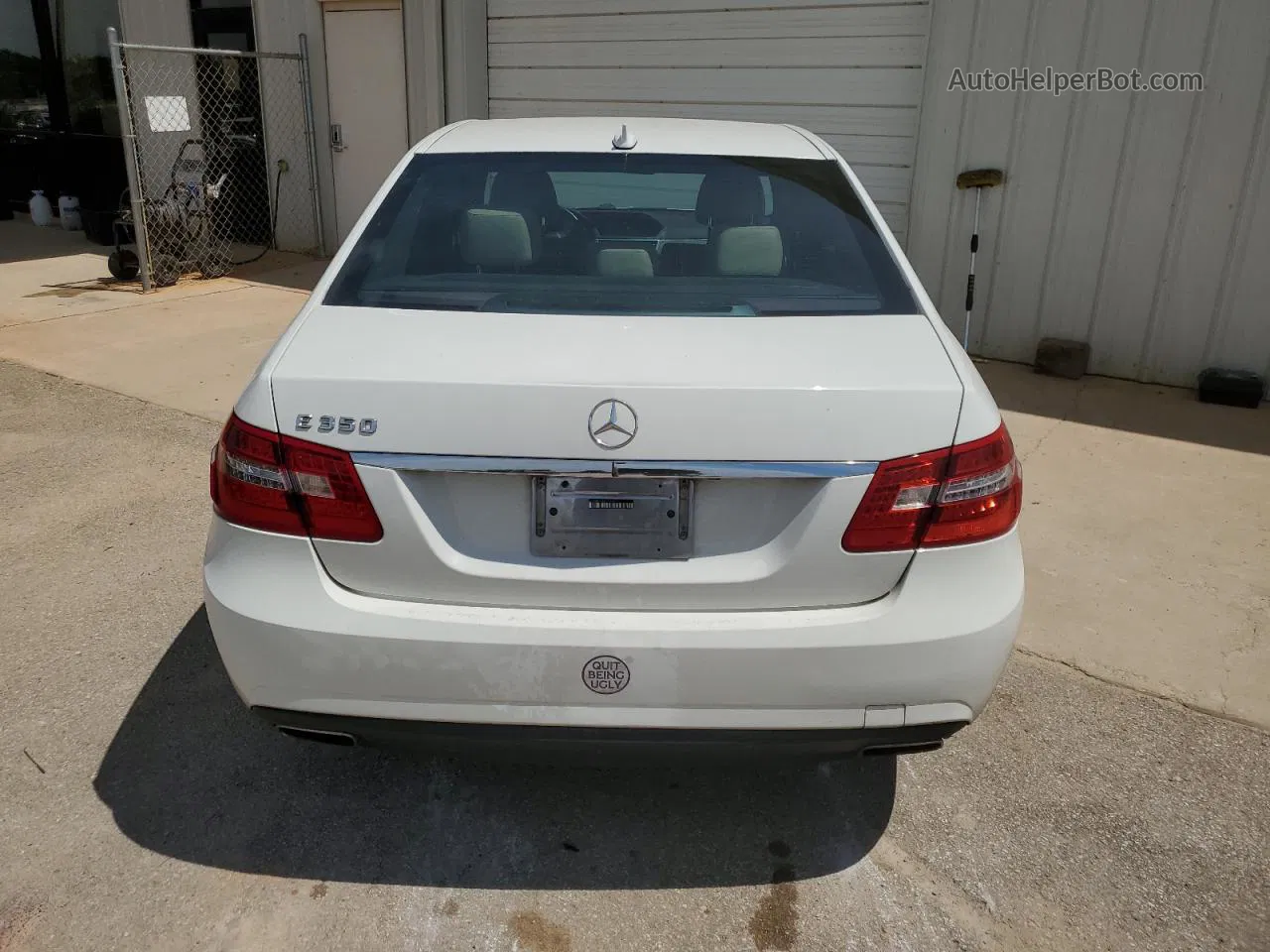 2010 Mercedes-benz E 350 White vin: WDDHF5GB6AA096059