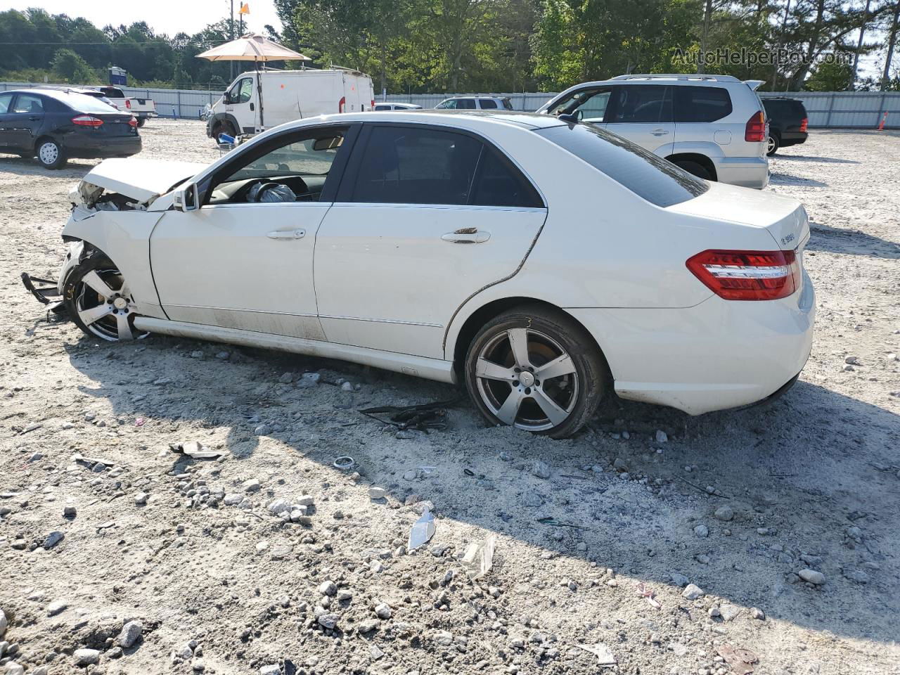 2010 Mercedes-benz E 350 White vin: WDDHF5GB6AA243190