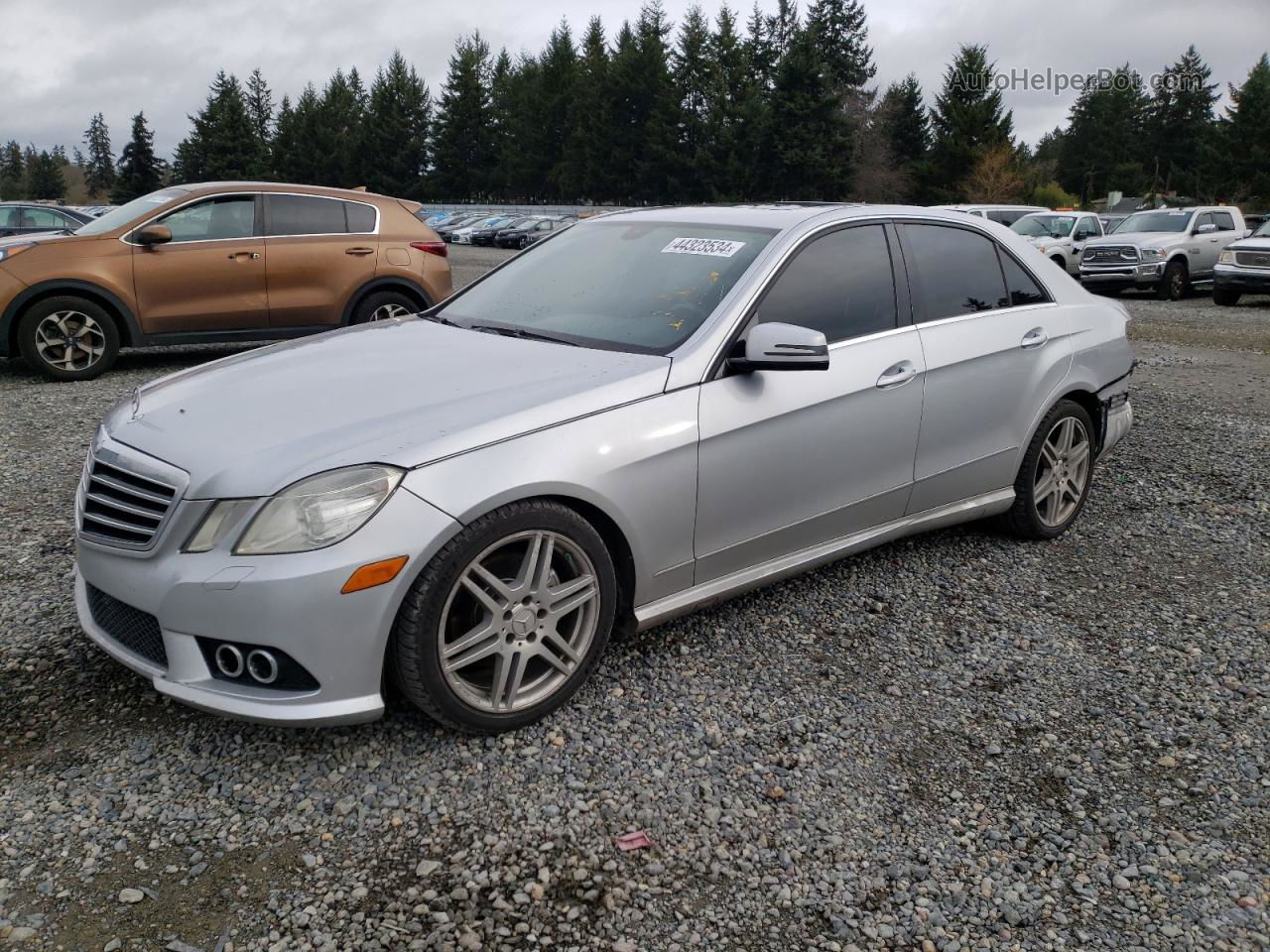 2010 Mercedes-benz E 350 Silver vin: WDDHF5GB7AA022200