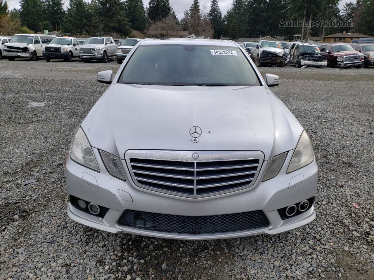 2010 Mercedes-benz E 350 Silver vin: WDDHF5GB7AA022200