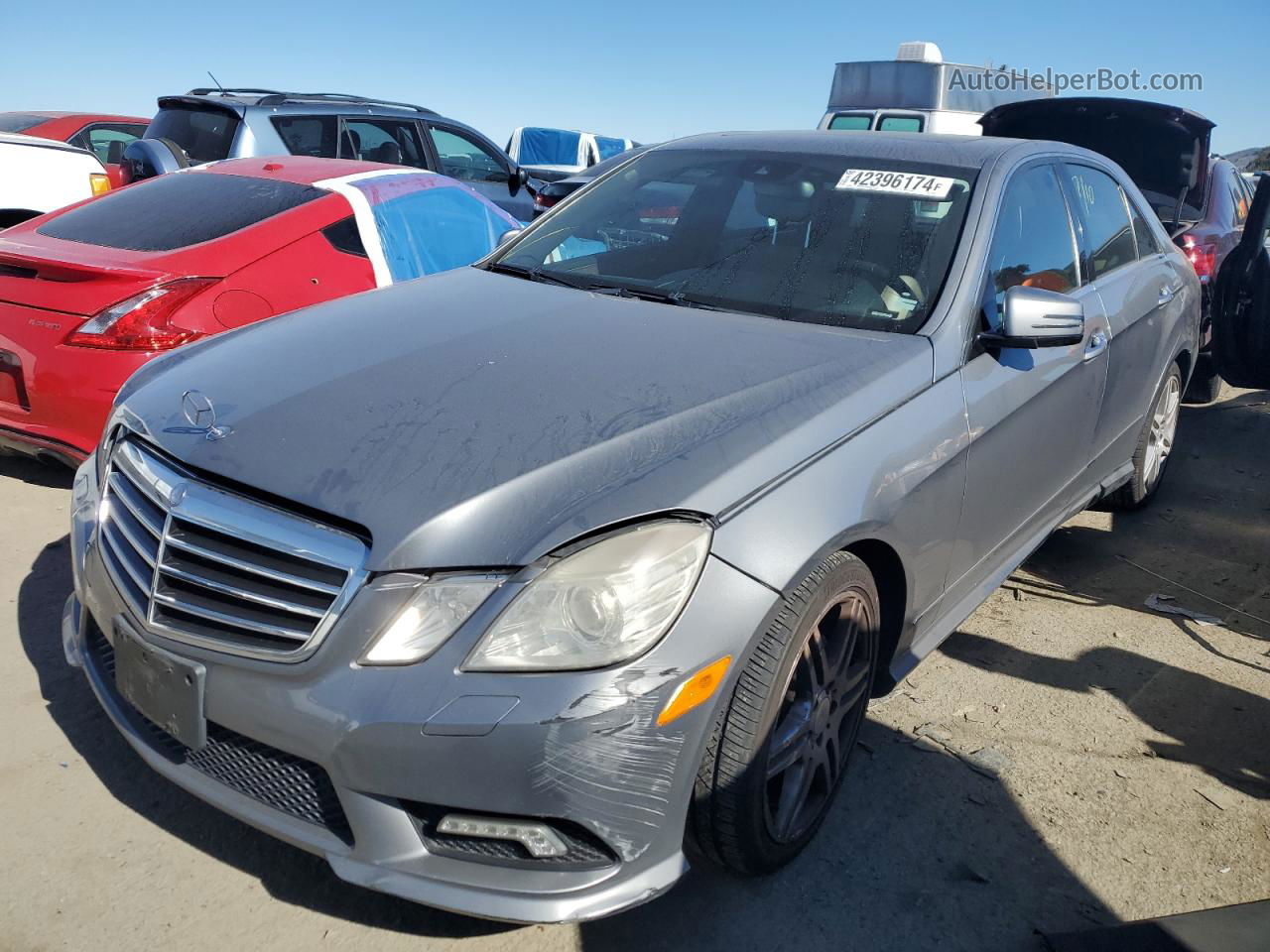 2010 Mercedes-benz E 350 Silver vin: WDDHF5GB7AA128923