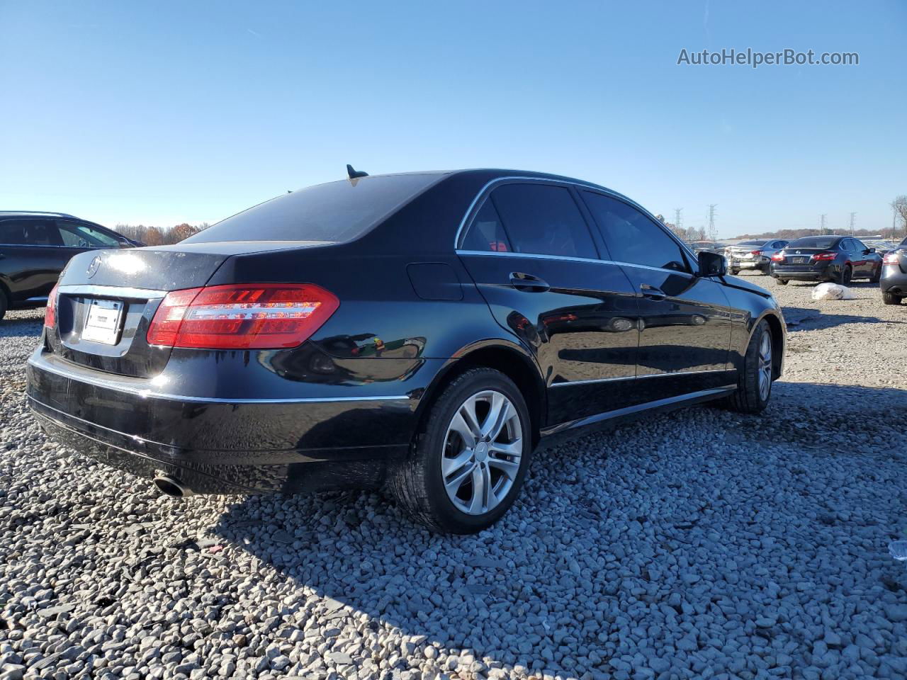 2010 Mercedes-benz E 350 Black vin: WDDHF5GB7AA217486