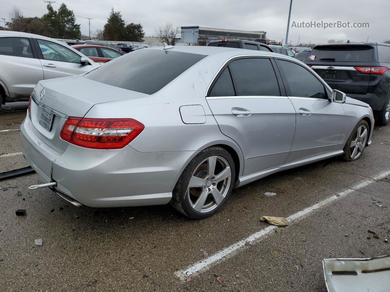 2010 Mercedes-benz E 350 Silver vin: WDDHF5GB8AA066352