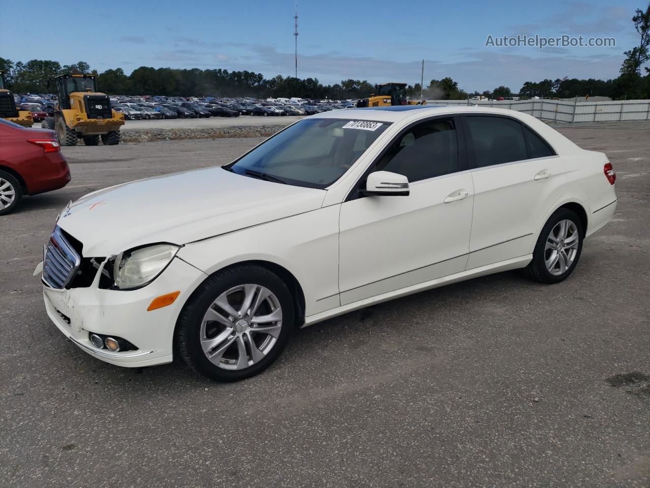 2010 Mercedes-benz E 350 Белый vin: WDDHF5GB8AA166175