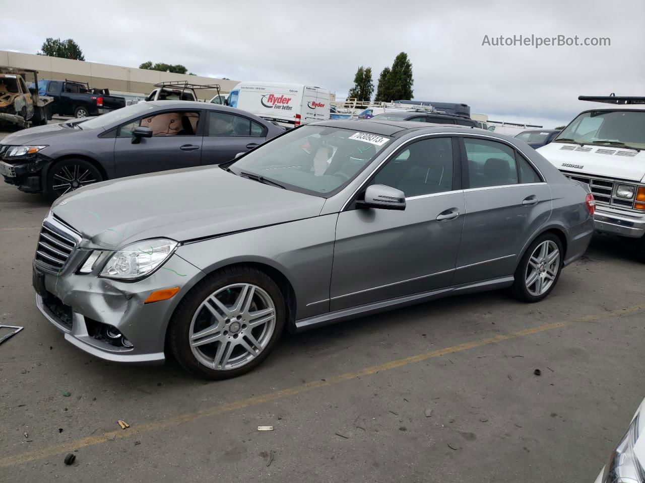 2010 Mercedes-benz E 350 Gray vin: WDDHF5GB8AA230179