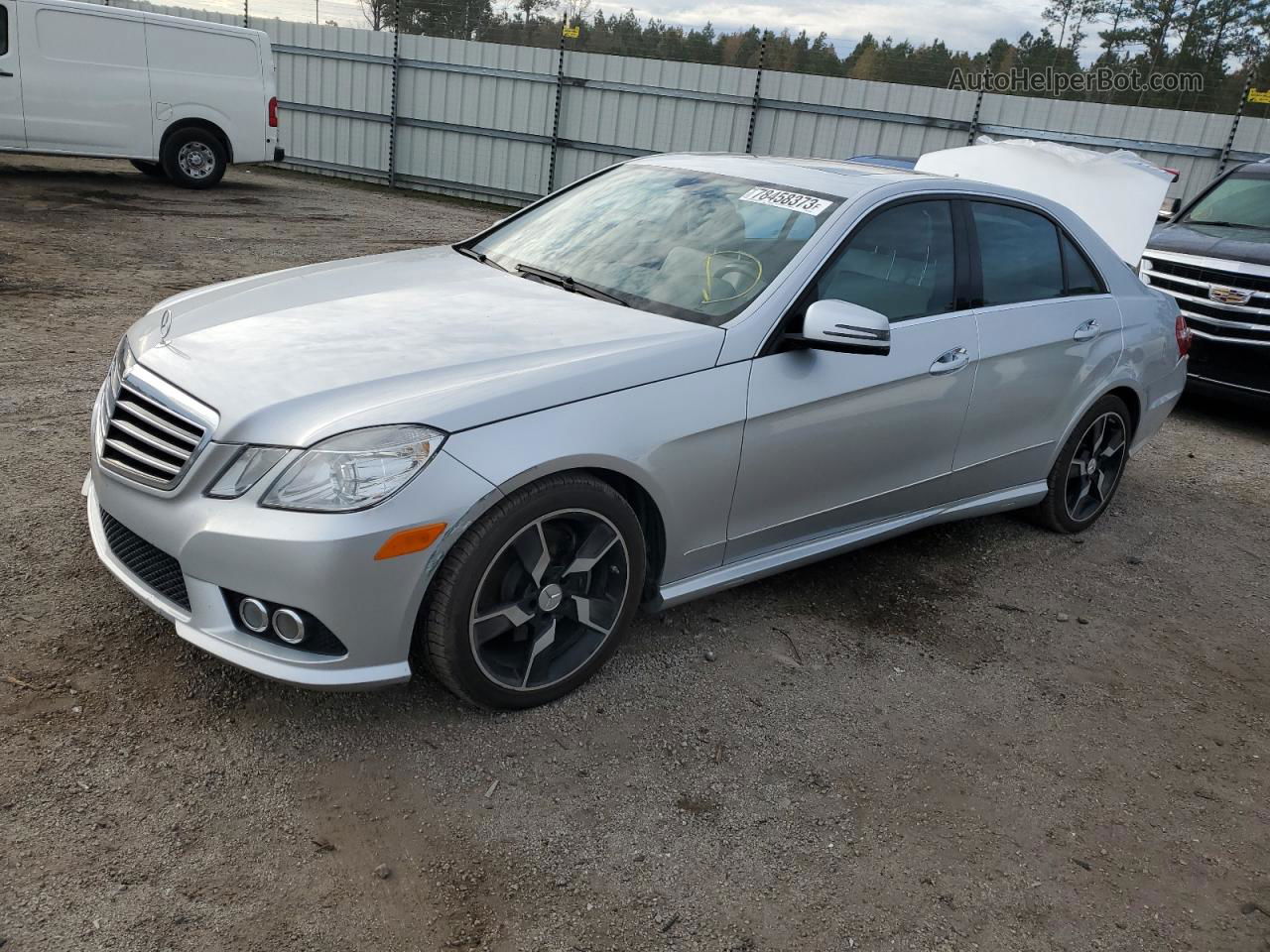 2010 Mercedes-benz E 350 Silver vin: WDDHF5GB9AA097562