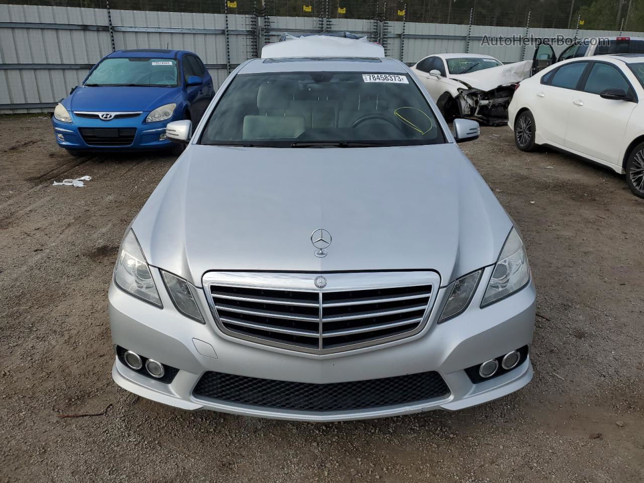 2010 Mercedes-benz E 350 Silver vin: WDDHF5GB9AA097562