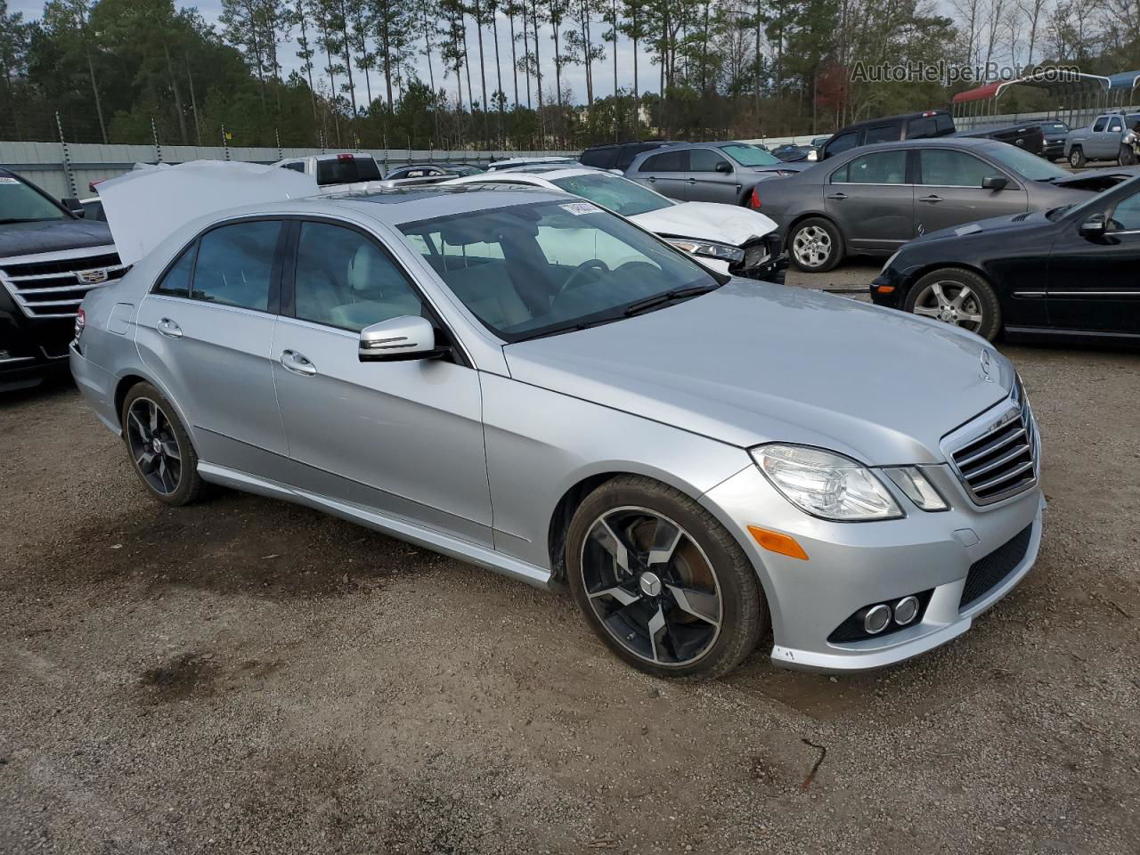 2010 Mercedes-benz E 350 Silver vin: WDDHF5GB9AA097562