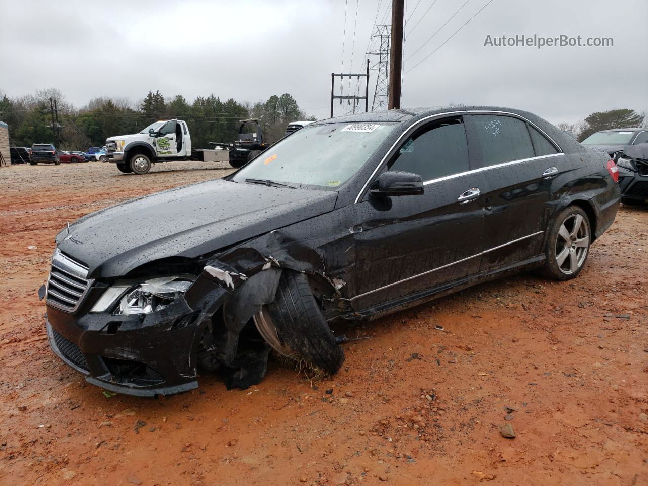 2010 Mercedes-benz E 350 Черный vin: WDDHF5GBXAA053960