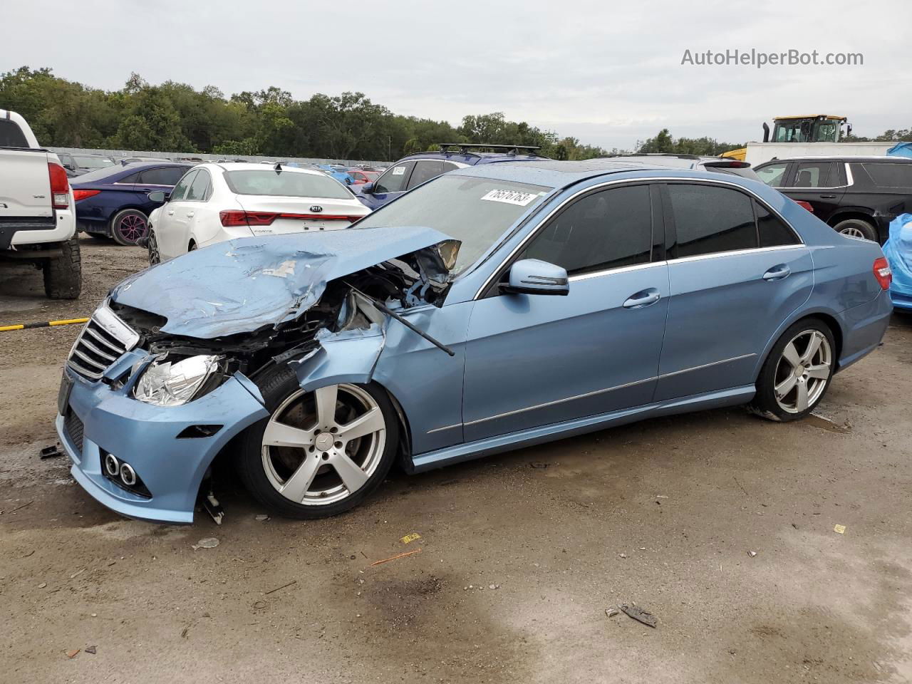 2010 Mercedes-benz E 350 Blue vin: WDDHF5GBXAA057877