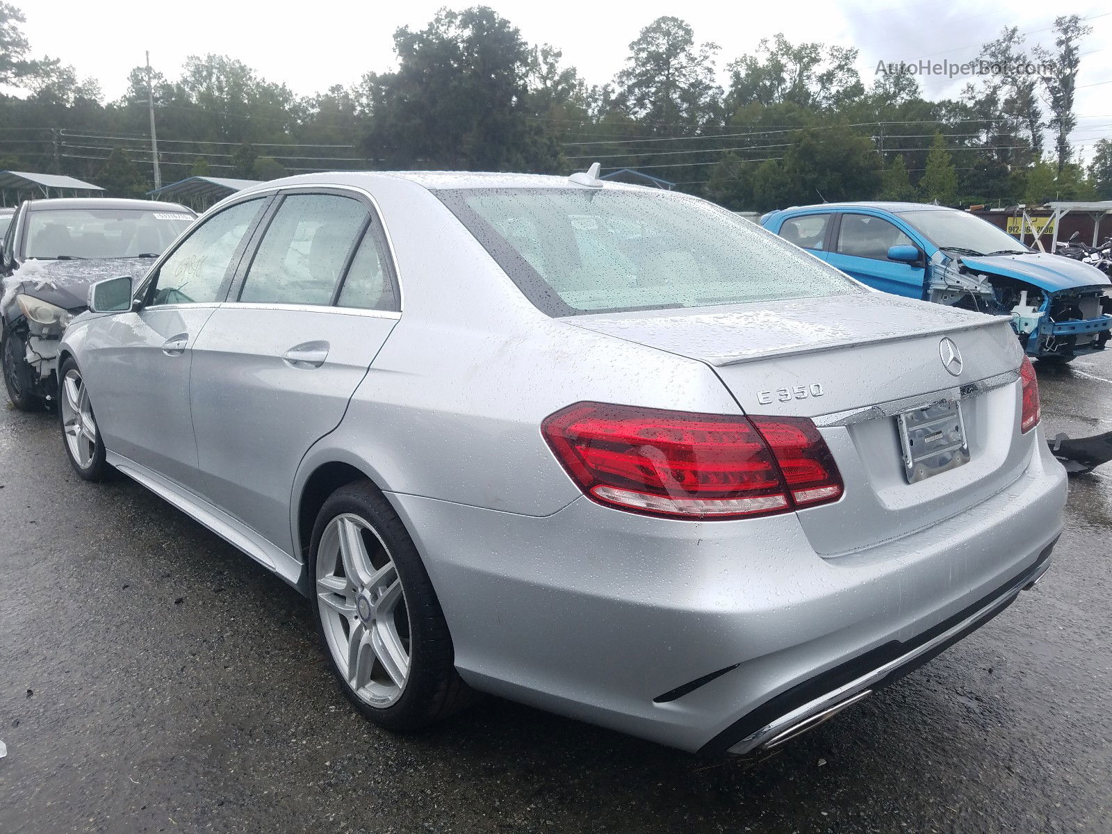 2014 Mercedes-benz E 350 Silver vin: WDDHF5KBXEA936938