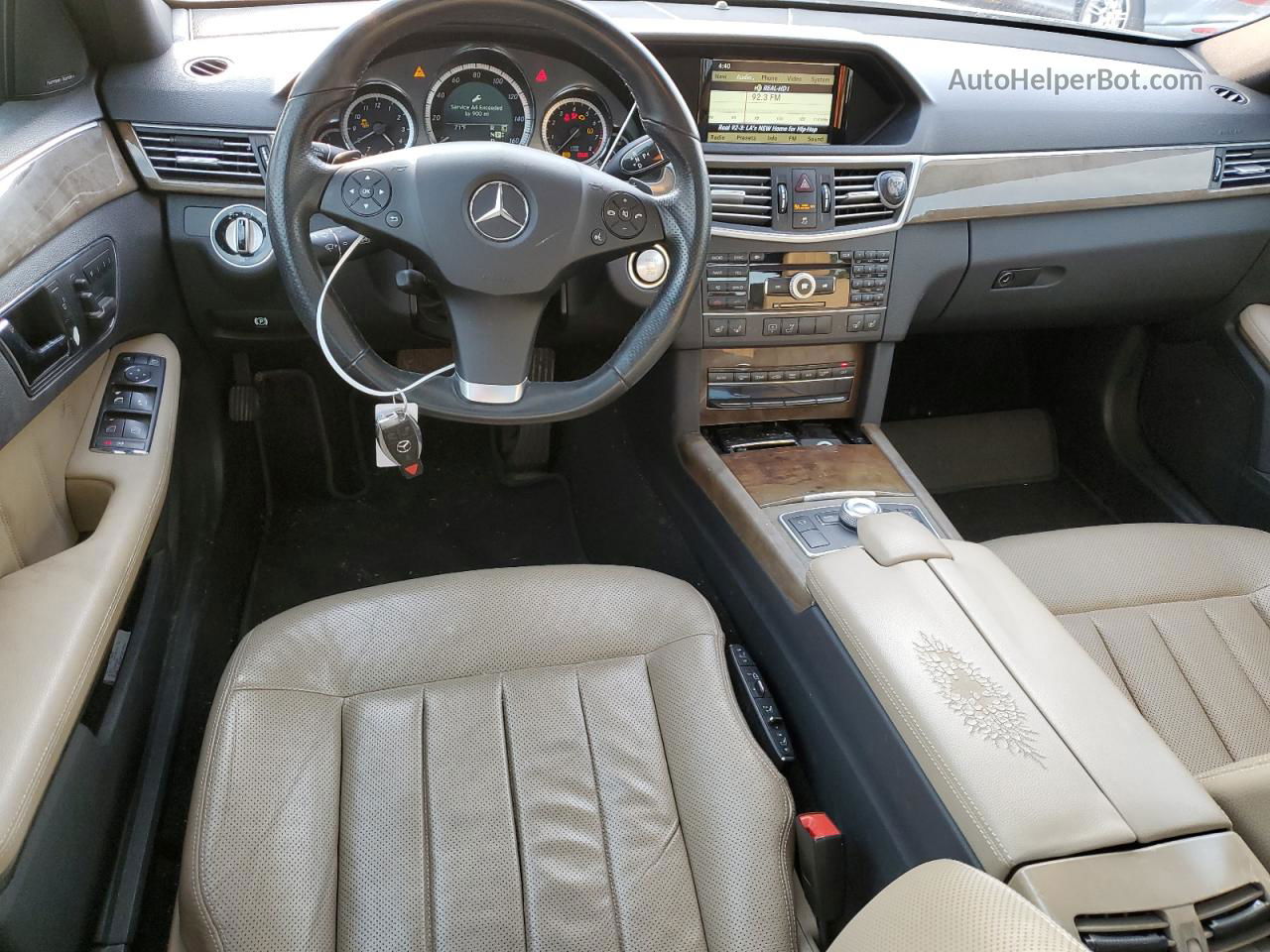 2010 Mercedes-benz E 550 Белый vin: WDDHF7CB1AA058269