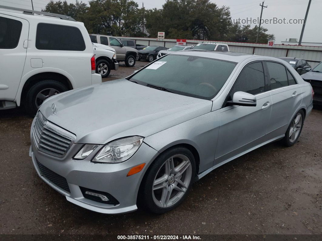 2010 Mercedes-benz E 550   Silver vin: WDDHF7CB1AA084662