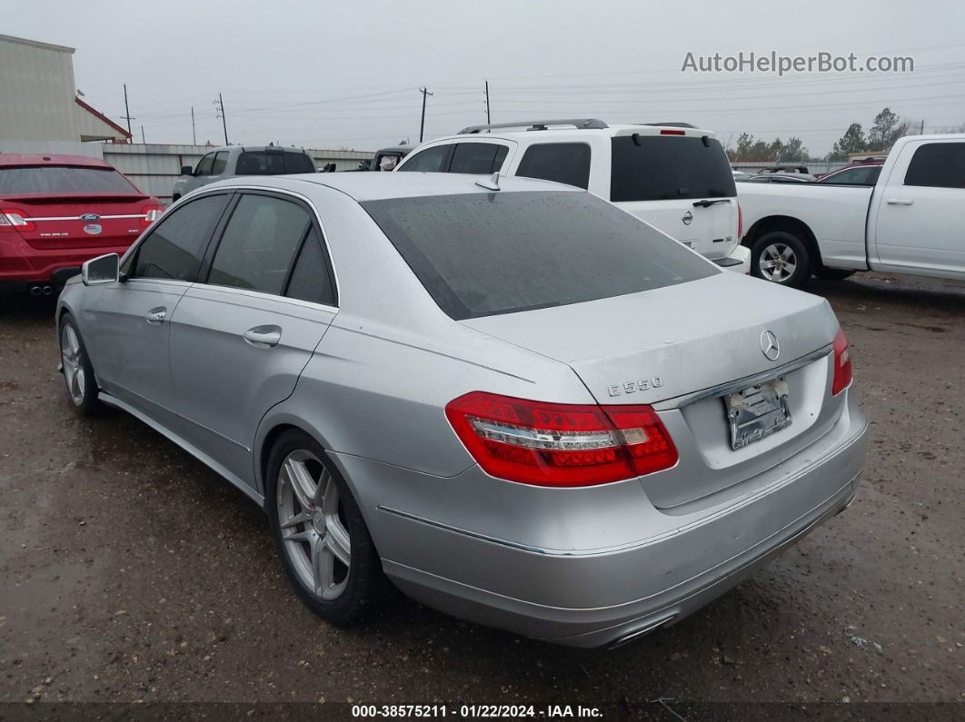 2010 Mercedes-benz E 550   Silver vin: WDDHF7CB1AA084662