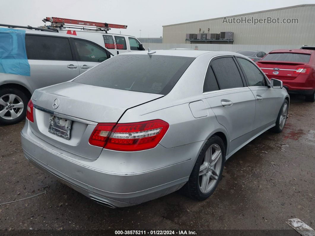 2010 Mercedes-benz E 550   Silver vin: WDDHF7CB1AA084662