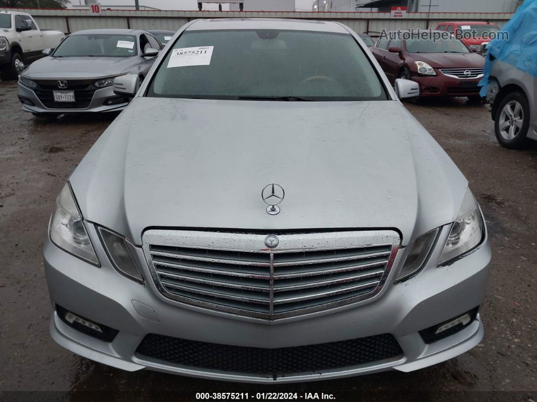 2010 Mercedes-benz E 550   Silver vin: WDDHF7CB1AA084662