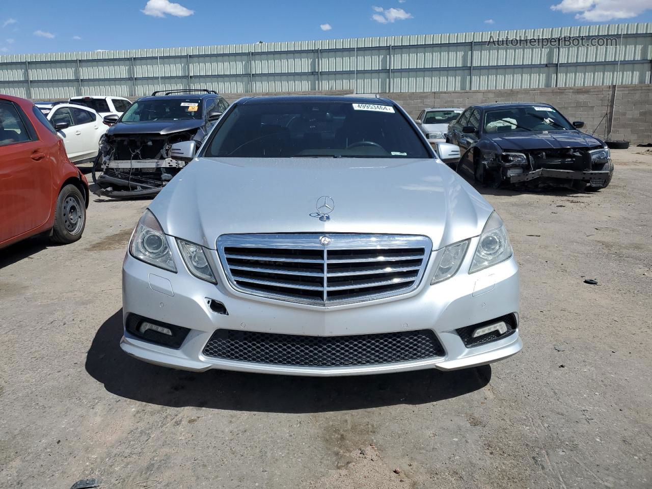 2010 Mercedes-benz E 550 Silver vin: WDDHF7CB5AA207749