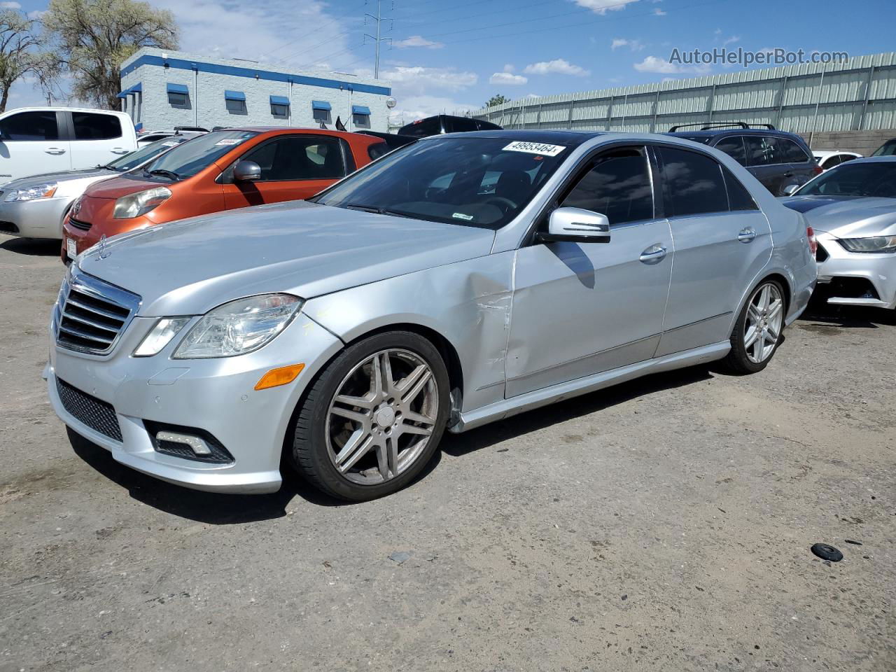 2010 Mercedes-benz E 550 Silver vin: WDDHF7CB5AA207749