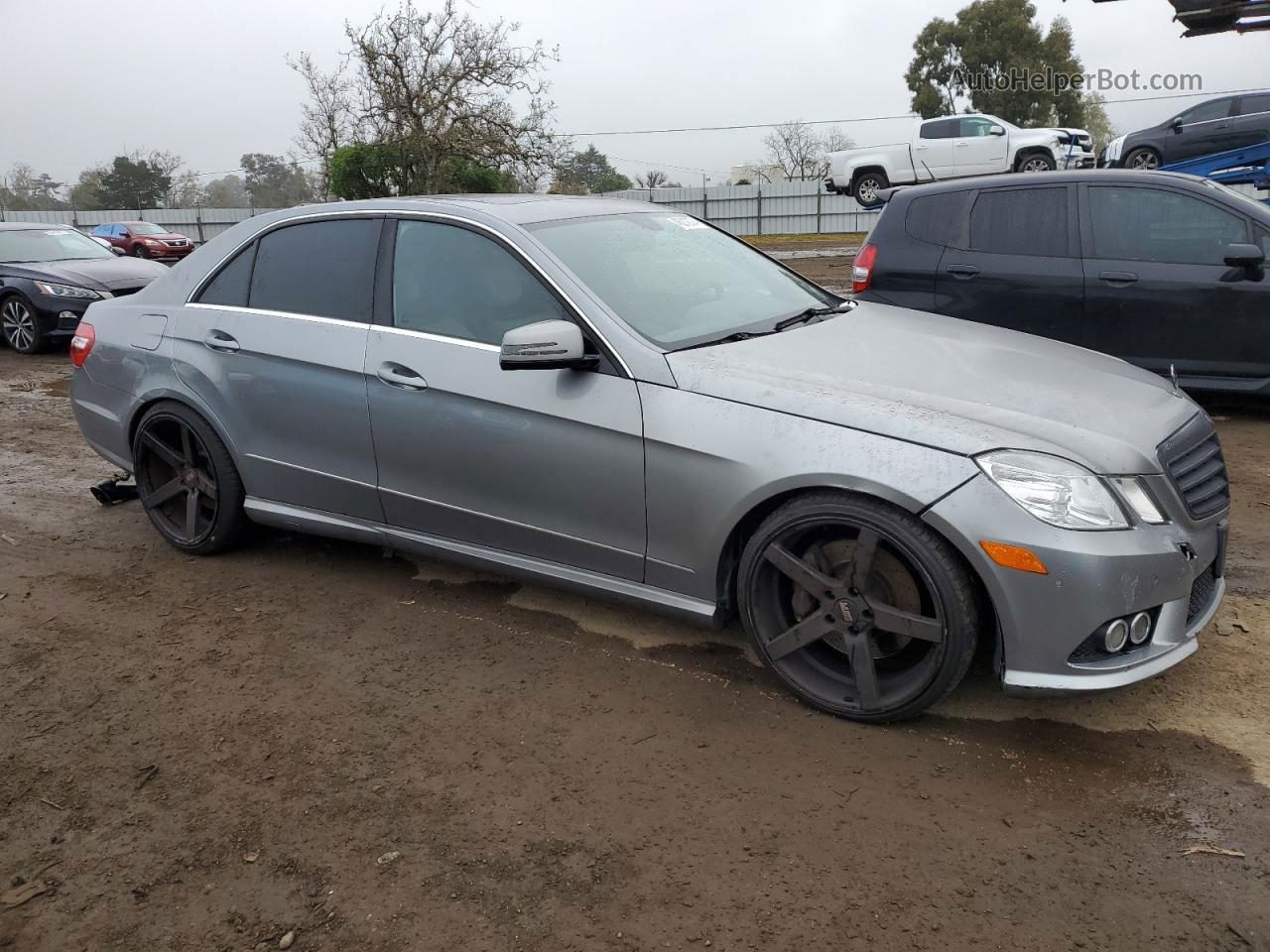 2010 Mercedes-benz E 550 Silver vin: WDDHF7CB5AA210800