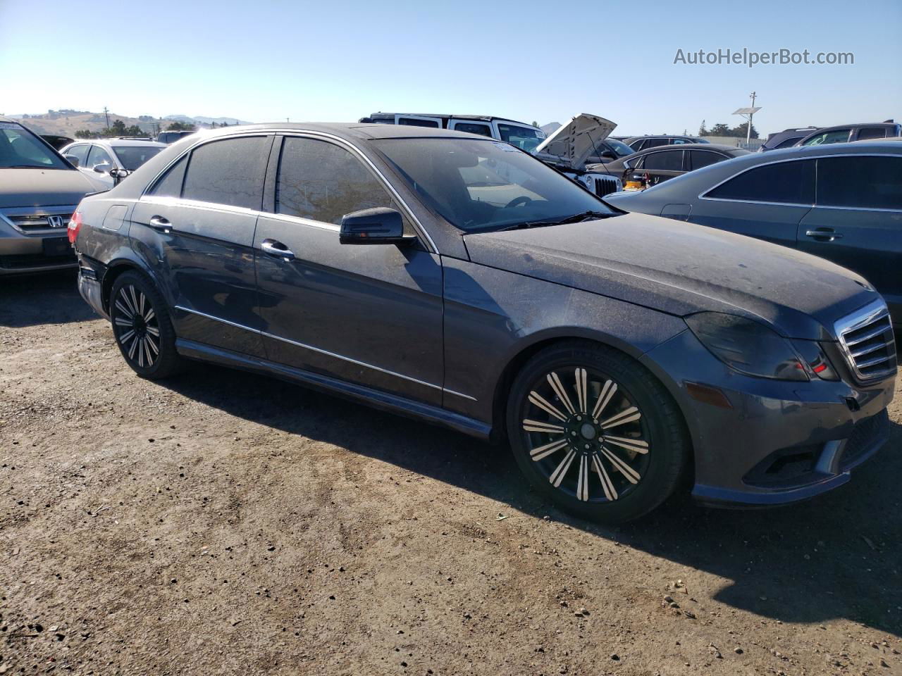 2010 Mercedes-benz E 550 Gray vin: WDDHF7CB9AA020434