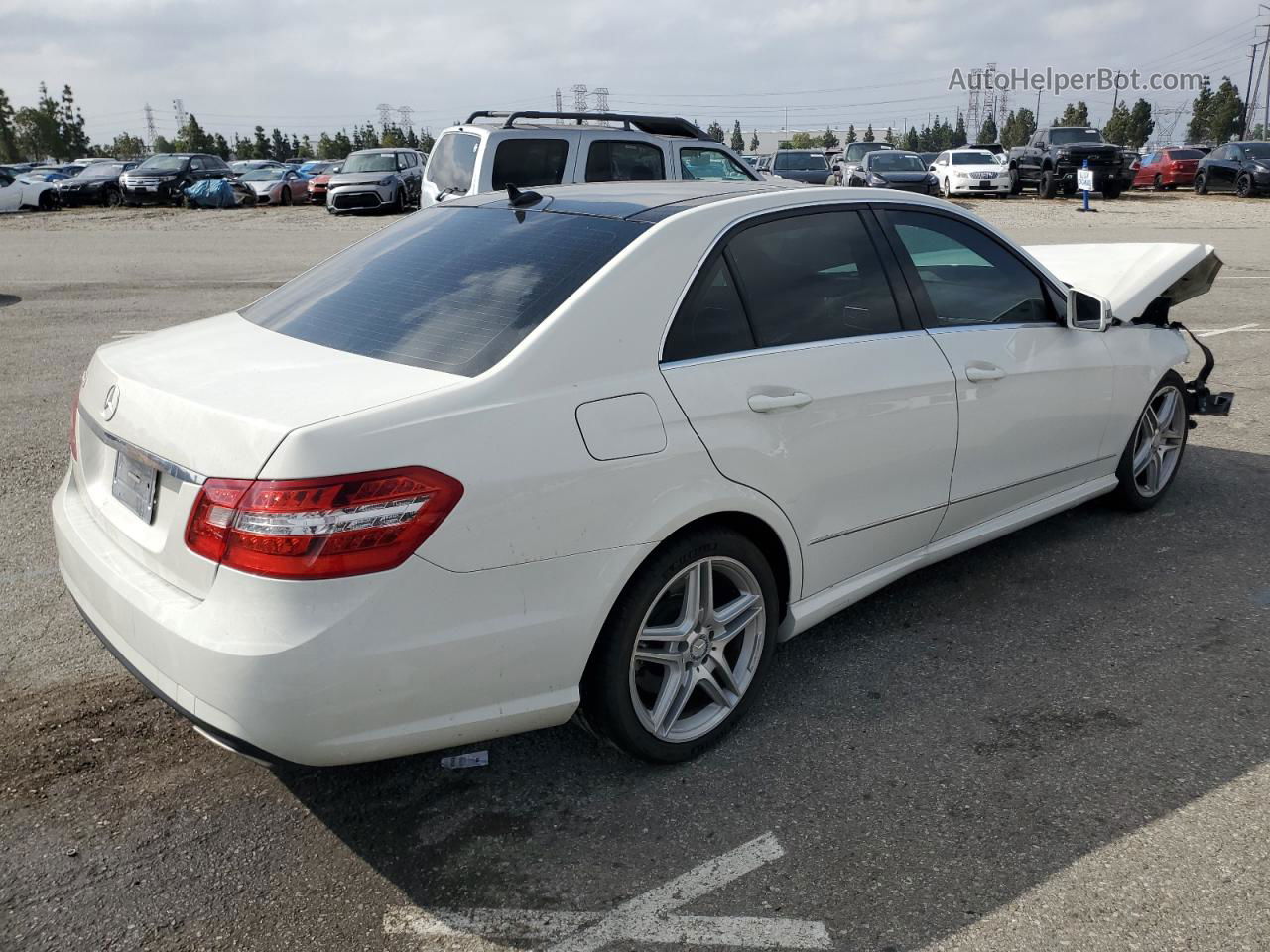 2010 Mercedes-benz E 550 White vin: WDDHF7CBXAA143501