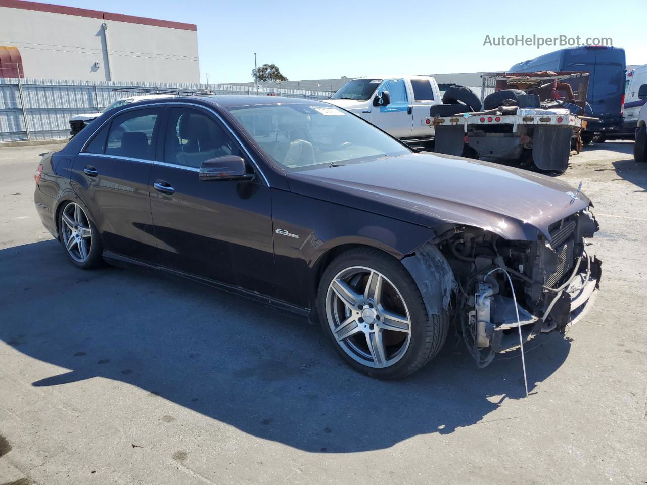 2010 Mercedes-benz E 63 Amg Maroon vin: WDDHF7HB3AA121770