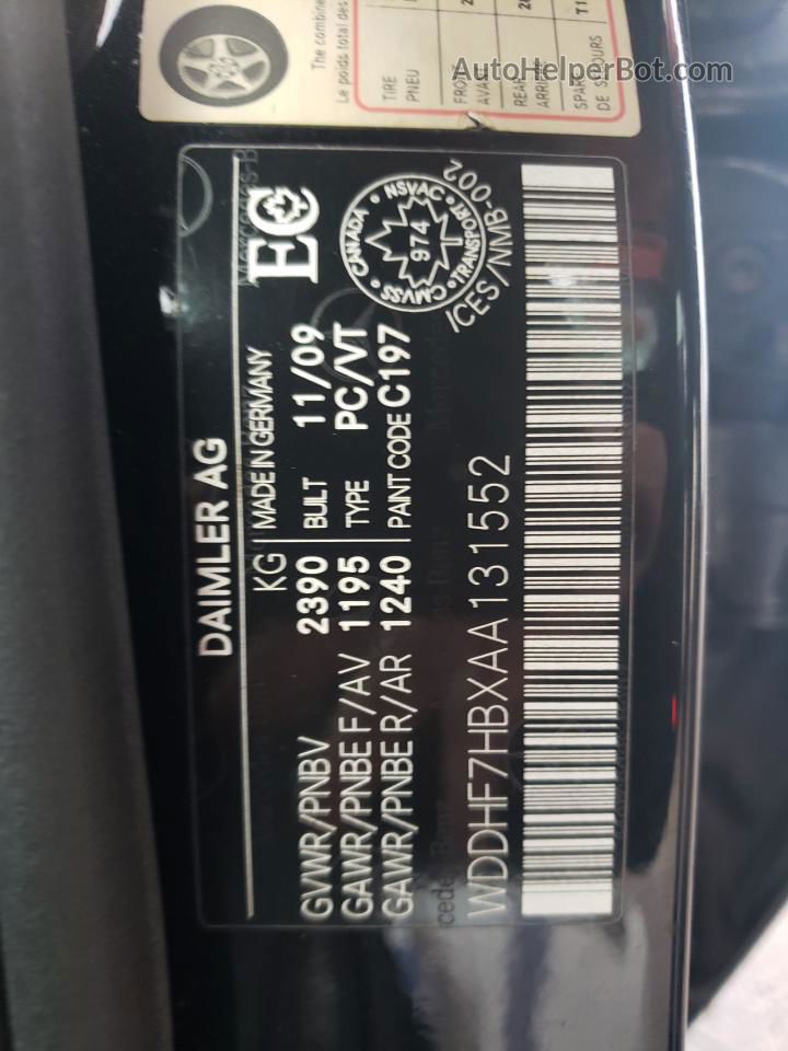 2010 Mercedes-benz E 63 Amg Black vin: WDDHF7HBXAA131552