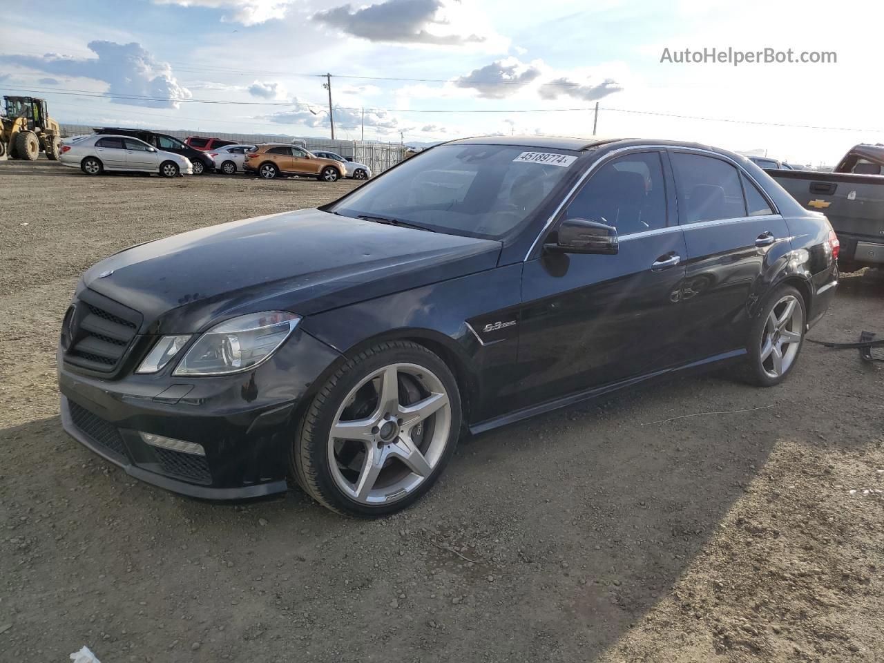 2010 Mercedes-benz E 63 Amg Черный vin: WDDHF7HBXAA141918