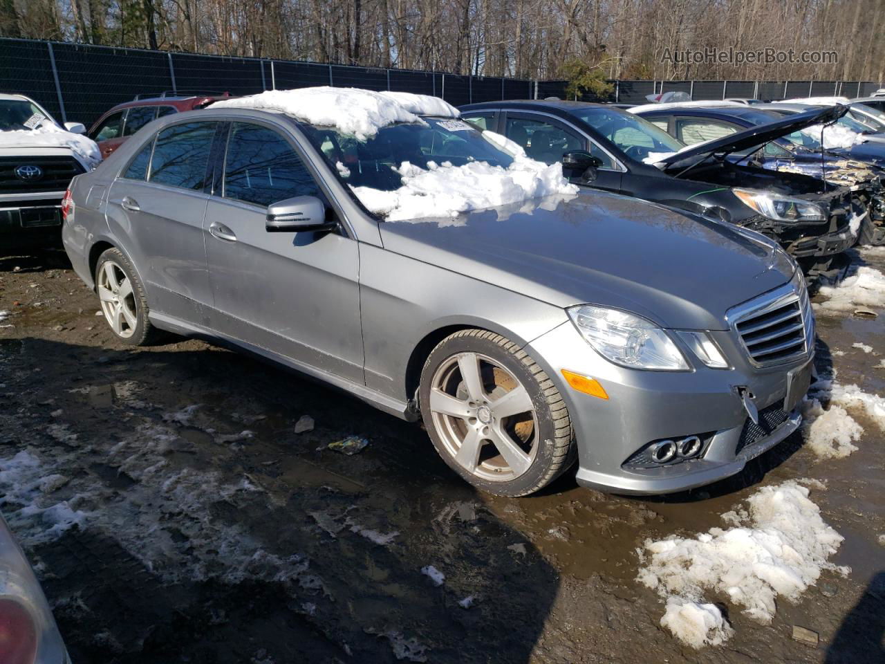 2010 Mercedes-benz E 350 4matic Gray vin: WDDHF8HB0AA052333