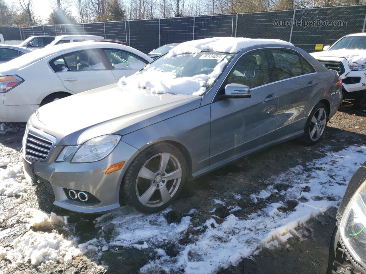 2010 Mercedes-benz E 350 4matic Gray vin: WDDHF8HB0AA052333